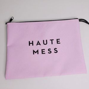 MILLY ✨ “Haute Mess” wet dry bag pastel pink zipper pouch
